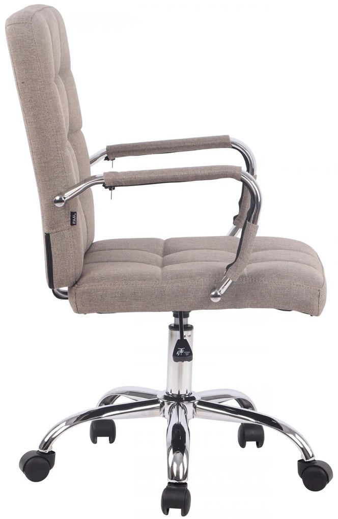 Design-Shop Kancelárska stolička D-Pro látka - Sivo-hnedá (Taupe)