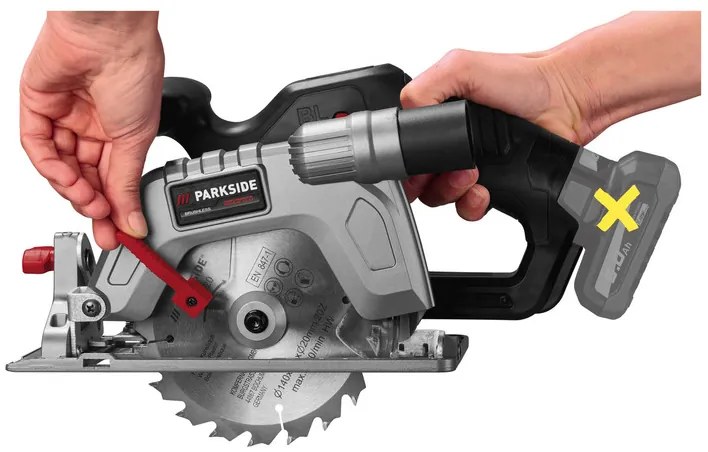 Parkside Performance® Aku ručná kotúčová píla Phksap 12 A1 – bez akumulátora (100379168)