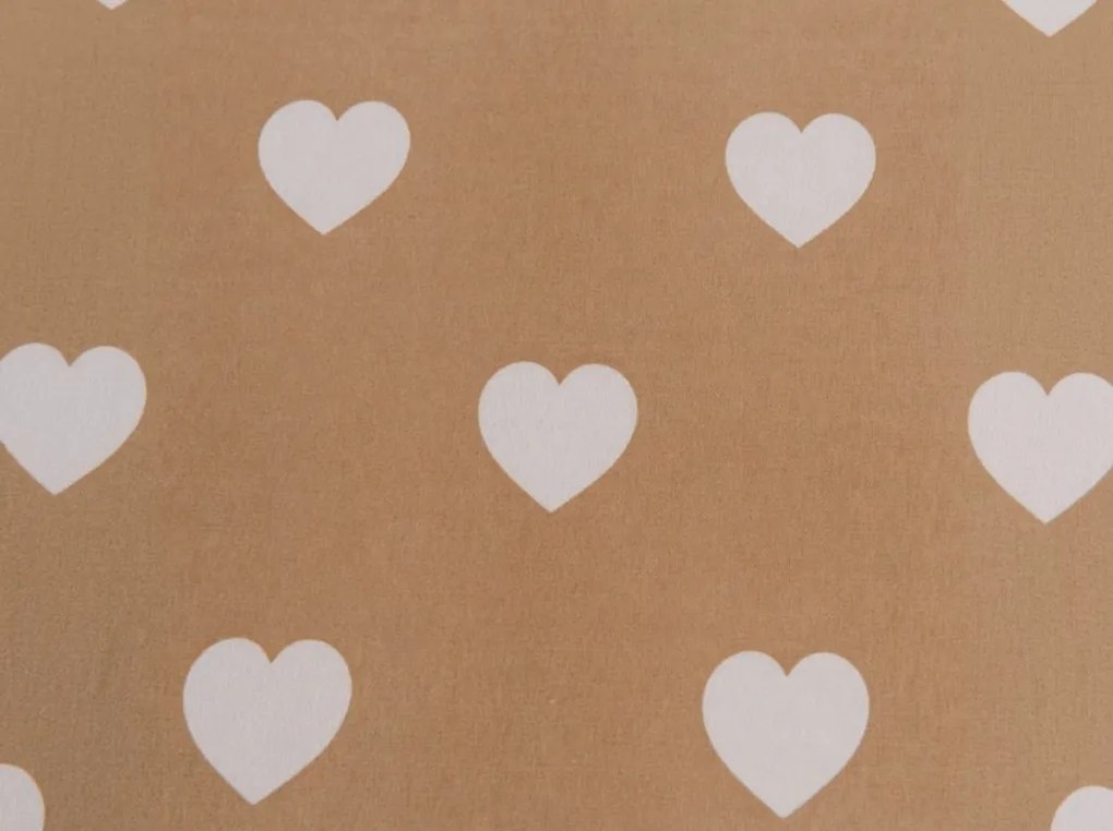 Obliečka z mikrovlákna CARAMHEART hnedé 90x200 cm