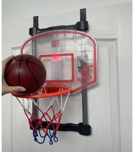 Kruzzel 21800 Detský basketbalový kôš na dvere s počítadlom