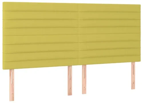 vidaXL Boxspring posteľ s matracom svetlozelená 200x200 cm látka-