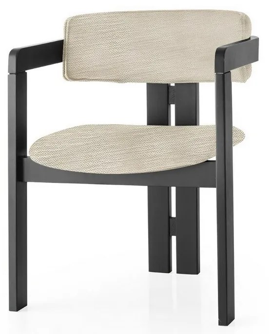 Jedálenská stolička C Light Grey and Black