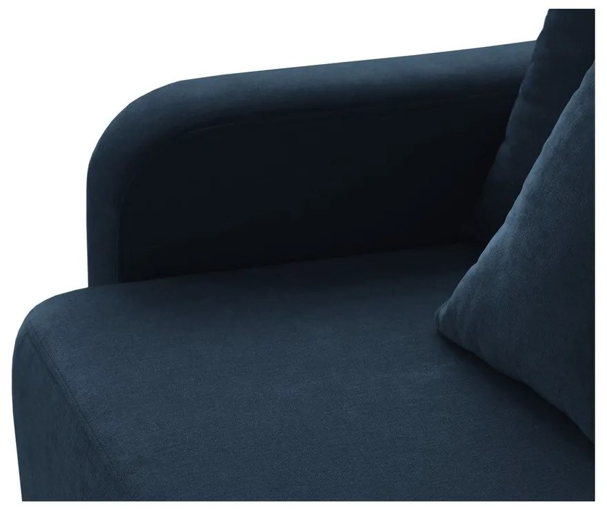 Tmavomodrá rozkladacia pohovka s úložným priestorom 231 cm Elen – Micadoni