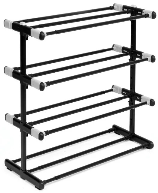 Botník DIANA 4 úrovne, čierny