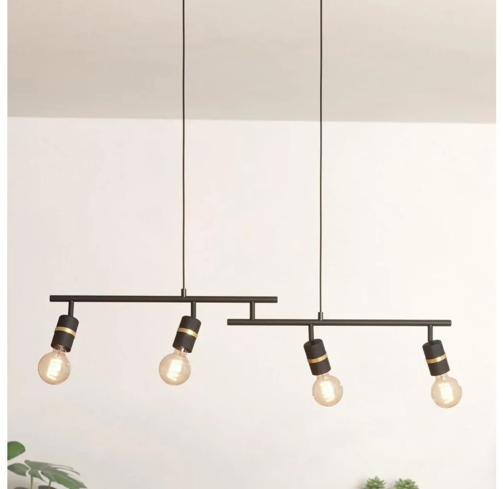 Eglo 900177 - Luster na lanku LURONE 4xE27/10W/230V