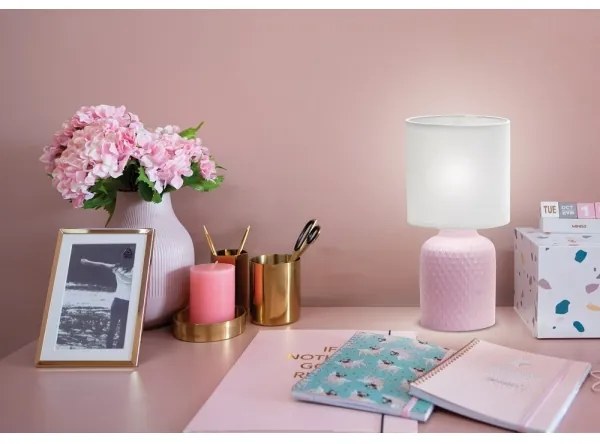 Stolná lampa INER 1xE14/40W/230V ružová