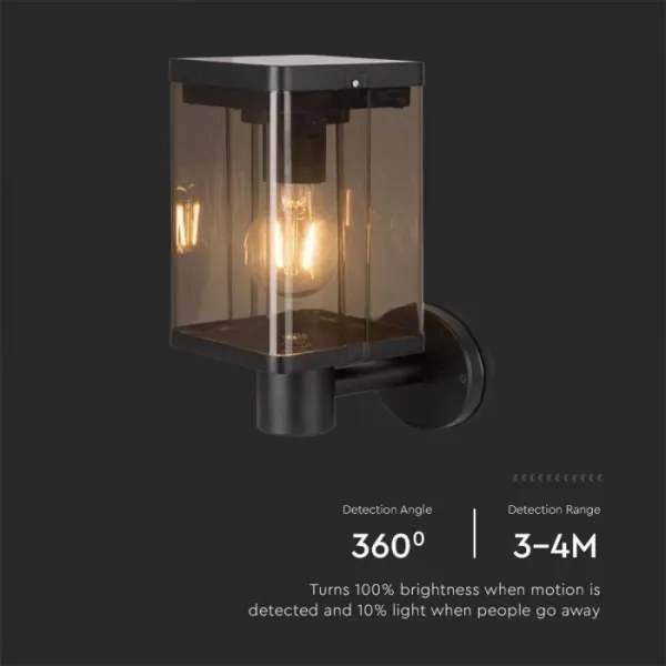 LED vonkajšie solárne nástenné svietidlo so senzorom LED/2,5W/3,7V 3000K IP54