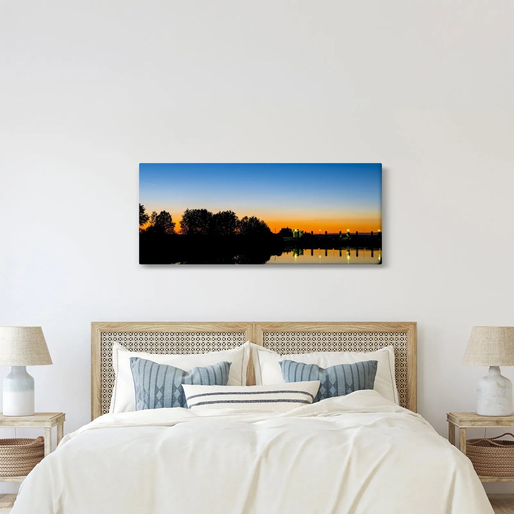 Obraz západu slnka (120x50 cm)