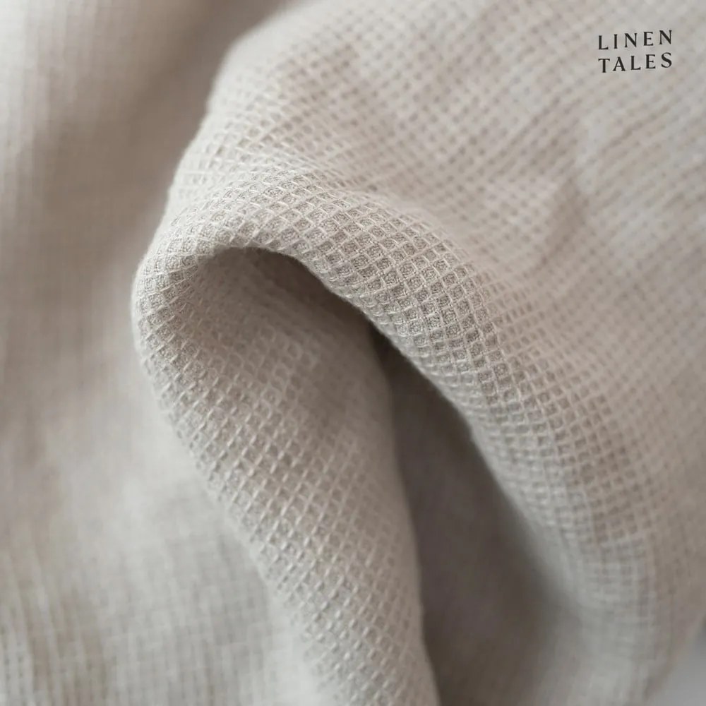 Vafľový ľanový uterák v prírodnej farbe 45x65 cm Natural Fine Waffle – Linen Tales