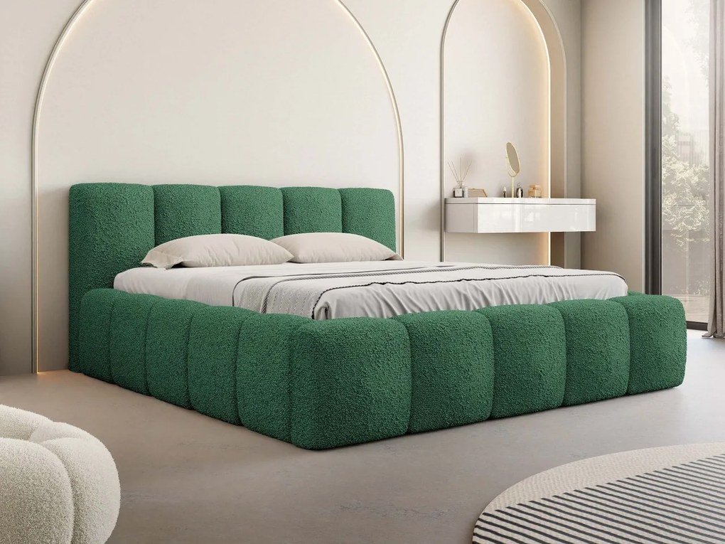 Čalúnená posteľ Ubipra Boucle, Rozmer postele: 180x200, Farby: Abriamo 14