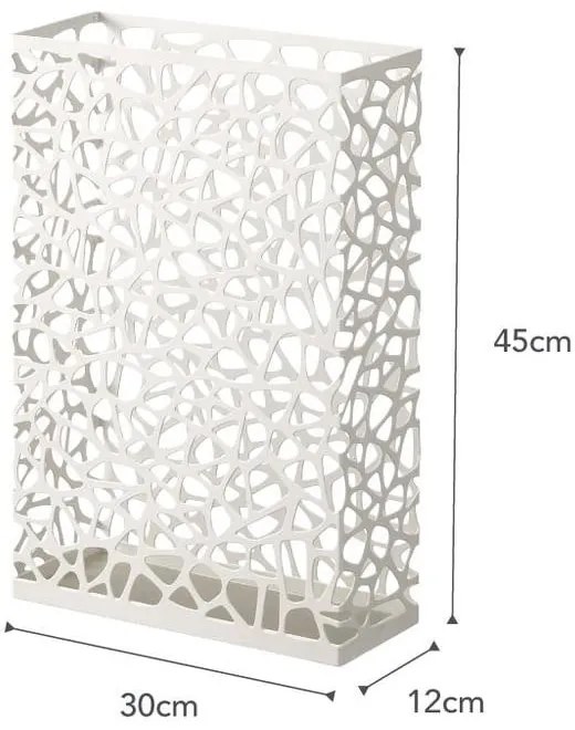 Biely stojan na dáždniky YAMAZAKI Nest Slim