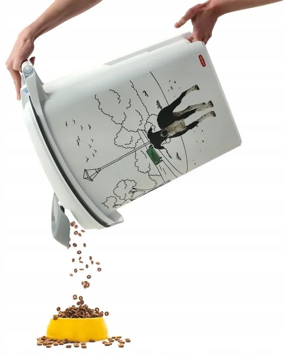 Kontejner a úložný box na granule pro kočky, 23l/10kg CAT