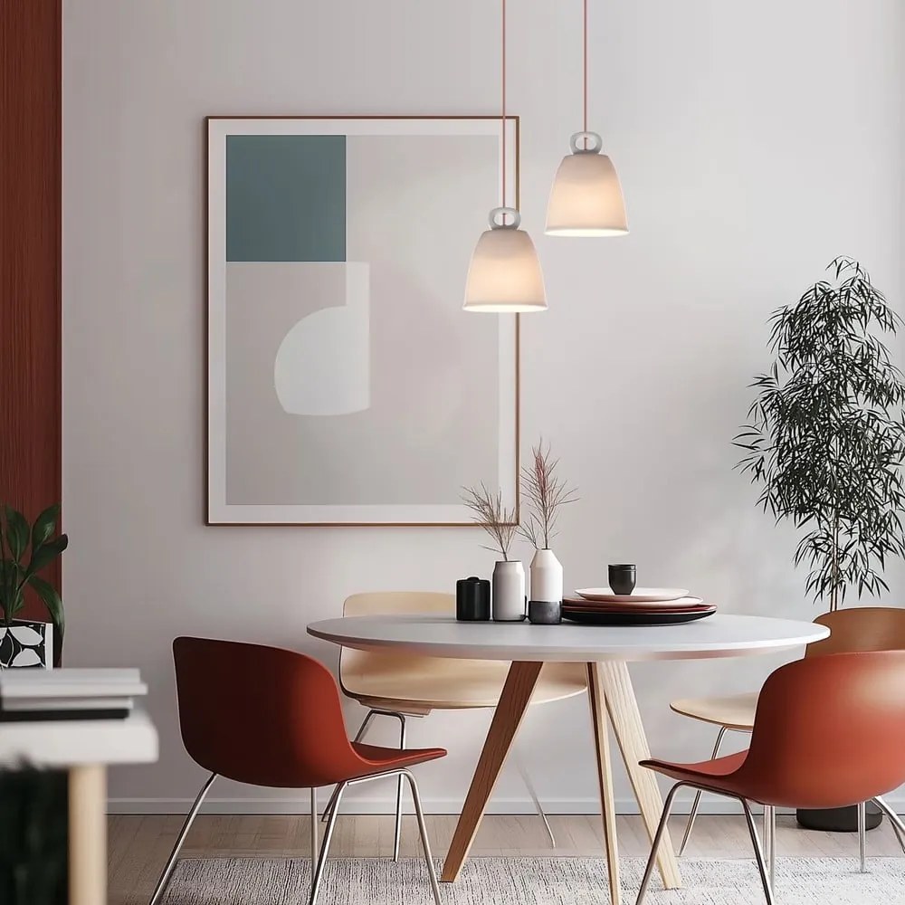 Biely detský luster s keramickým tienidlom Sewilla – Candellux Lighting