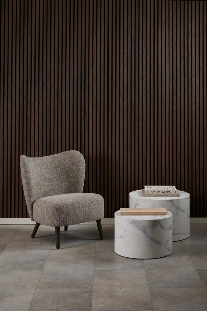 Dizajnové relaxačné kreslo Elmont mocca