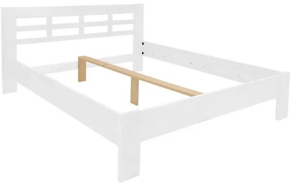 Dvojlôžková posteľ z masívu ANGELA 180x200 cm biela