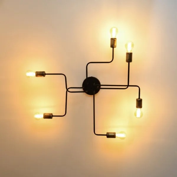 LED Prisadený luster TUBE 6xE27/15W/230V