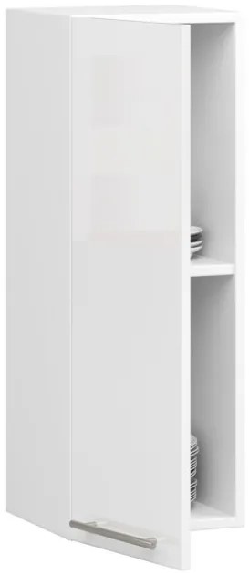 Horná kuchynská skrinka OLIWIA W 30 H720 biela, lesk