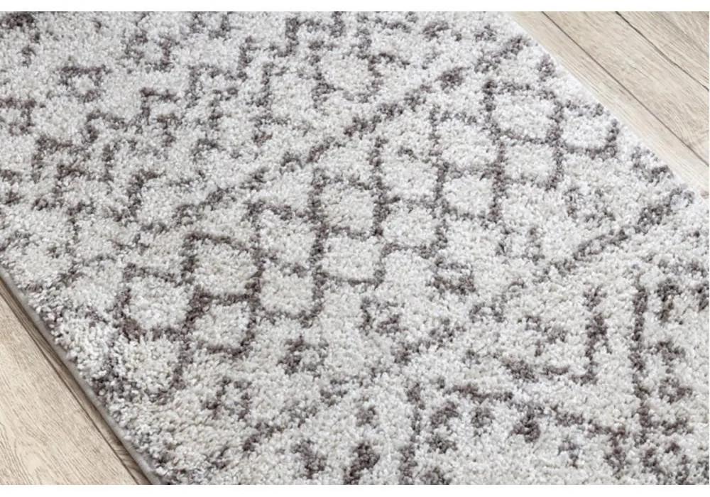 Kusový koberec Shaggy Raba krémový atyp 60x250cm