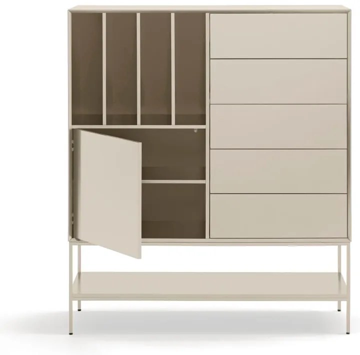 Krémová skrinka 120x140x45 cm Platt – Teulat