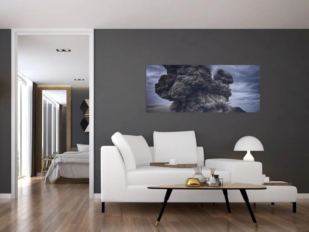 Obraz - Sopečná erupcia (120x50 cm)