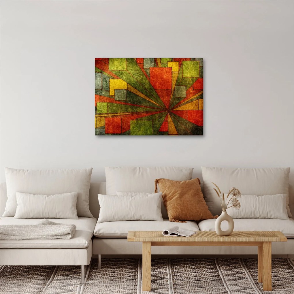 Obraz geometrické abstrakcie (70x50 cm)