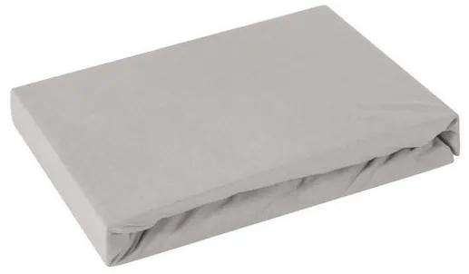 Kvalitná svetlo sivá bavlnená napínacia plachta na posteľ