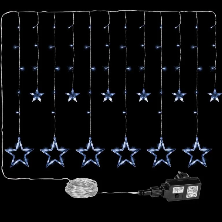 VOLTRONIC 59575 Vianočná dekorácia - svietiace hviezdy - 150 LED studená biela