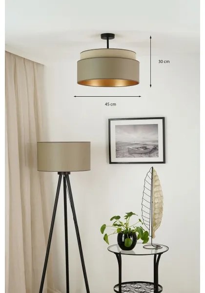 Brilagi - Prisadený luster OREGON VEGE 1xE27/15W/230V pr. 45 cm šedá