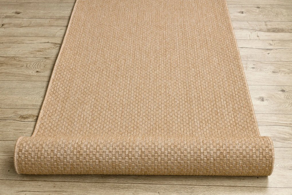 Behúň SISAL TIMO model 6272 tmavo béžová HLADKÝ Veľkosť: 70 cm