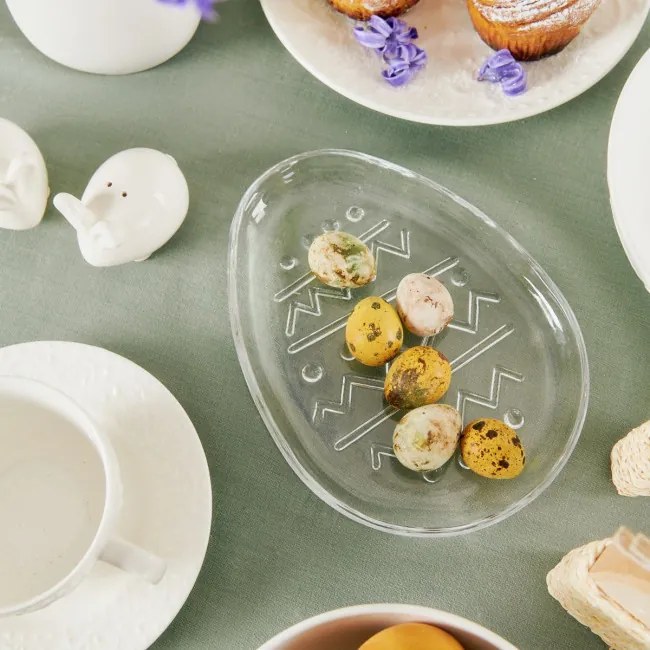 Dekoratívny tanier TIGRE v tvare veľkonočného vajíčka 845067