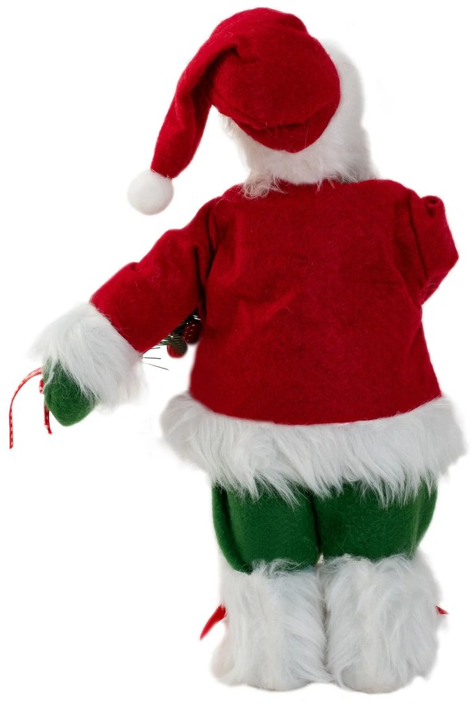 Tutumi Tutumi, vianočná figúrka Santa Clausa 30cm 301251, biela-červená-zelená, CHR-08900