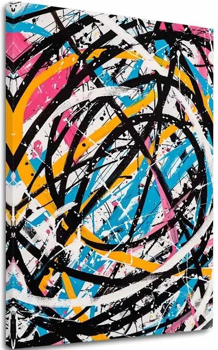 Obraz na plátne Farebný Chaos - Moderný Abstrakt