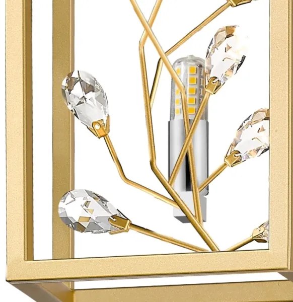 Zuma Line W0578-01A-B5V7 - Nástenné svietidlo SPRING 1xG9/33W/230V zlatá