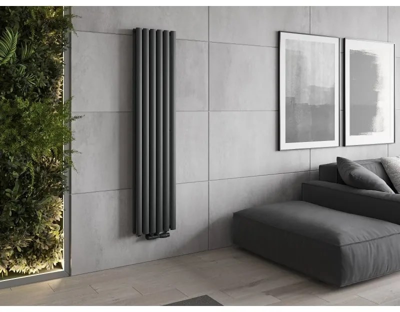 Mexen Dallas, vykurovacie teleso 1600x360 mm, 1039 W, antracitová, W214-1600-360-00-66