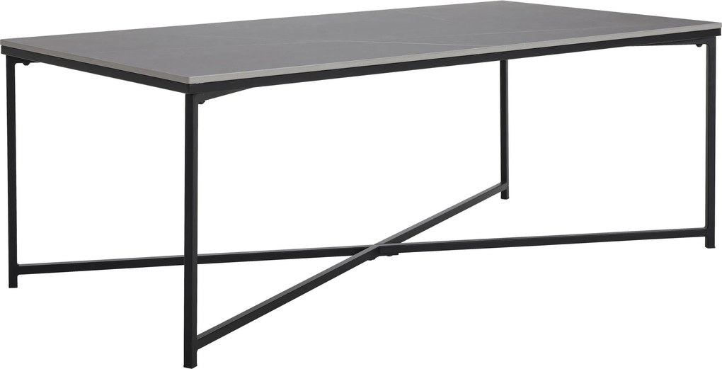 XXXLutz KONFERENČNÝ STOLÍK, sivá, čierna, kov, keramika, 120/60/42 cm Livetastic - Stolíky do obývačky - 002056002602
