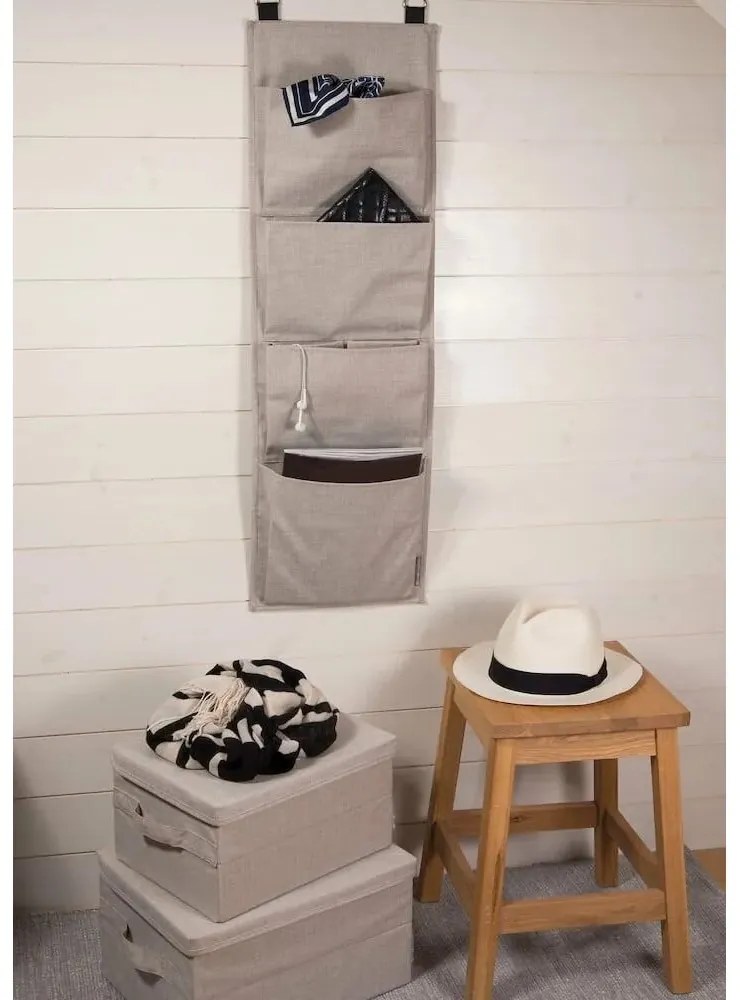 Čierny látkový úložný box s vekom 45x34x25 cm Soft Storage – Bigso