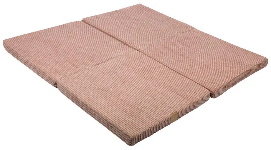 Ružová detská hracia podložka 120x120 cm – Meowbaby