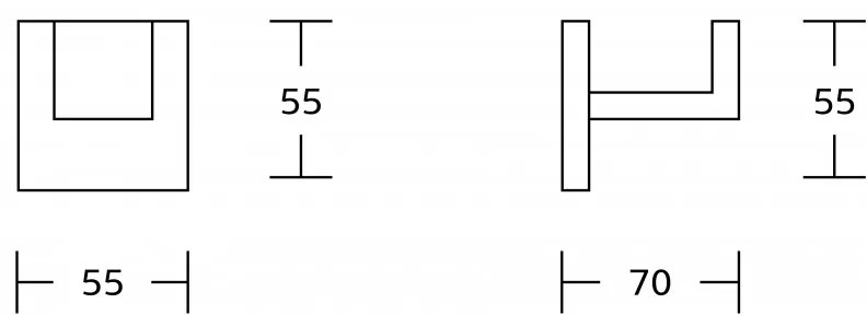 Mexen príslušenstvo, Vox držiak na uterák, 1-háčik, chrómová, 707035-00