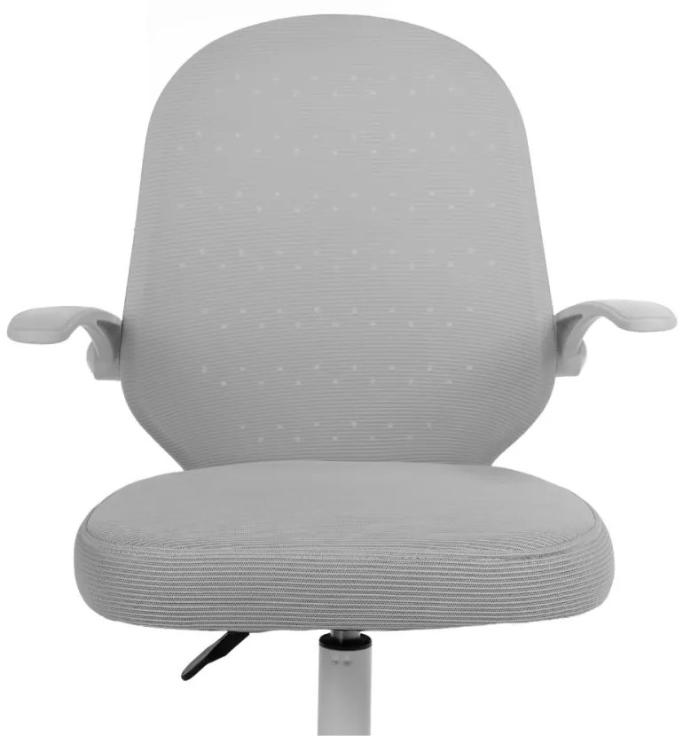 Detská otočná stolička Neoseat JUNI 012 s podnožou — látka, sivá