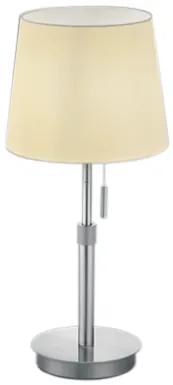 LYON | Stolná moderná lampa s látkovým tienidlom Farba: Nikel