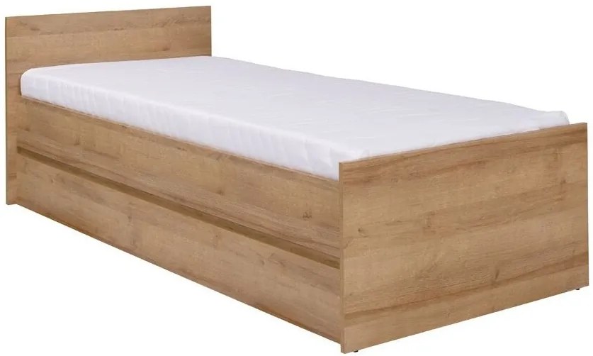 Moderná jednolôžková posteľ Cosmo C08 80 cm - dub riviera