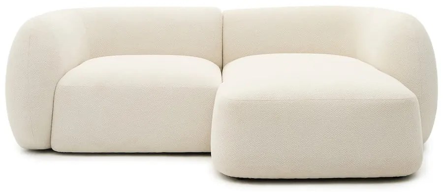 Krémová ženilková rohová pohovka (pravý roh/s leňoškou) Martina – Kave Home