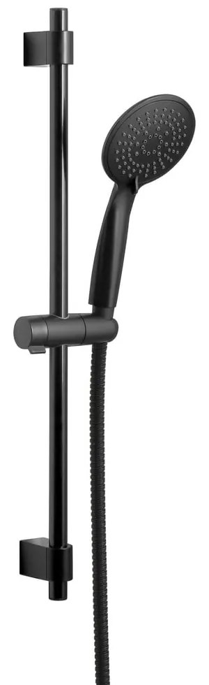 Čierny sprchový set z nerezovej ocele 66 cm Young - Wenko