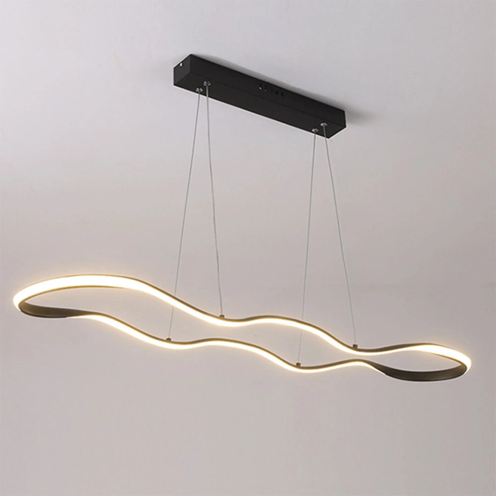 Toolight Toolight, závesné LED svietidlo 120cm, 24W, 3000K, LHJ026-CP, čierna, OSW-60017