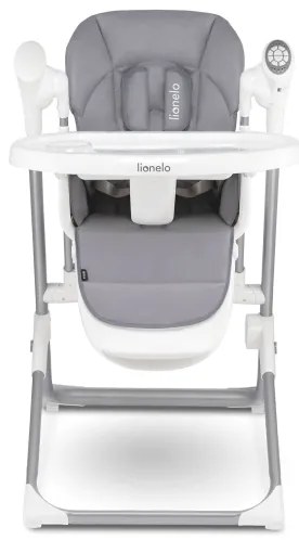 Lionelo - Detská jedálenská stolička NILES Grey 4xAA