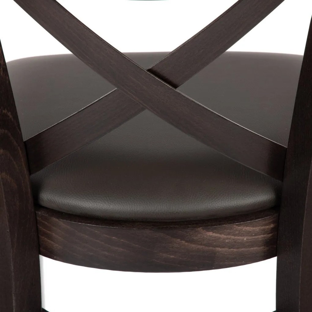 XTON 04 SG UP AMERICAN WALNUT DREVENÁ BAROVÁ STOLIČKA S PODSEDÁKOM brown