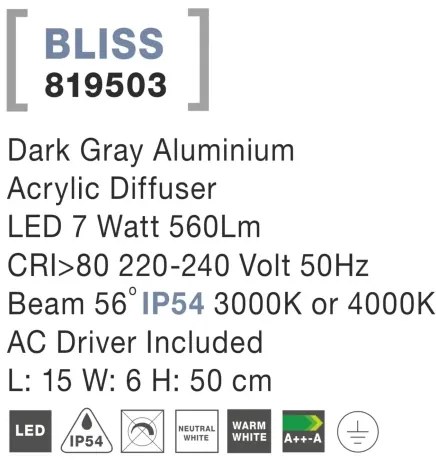 Vonkajšie LED lampa Bliss