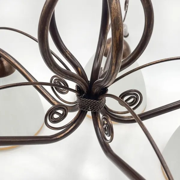 Brilagi - LED Prisadený luster ANTICO 5xE27/60W/230V bronz patina