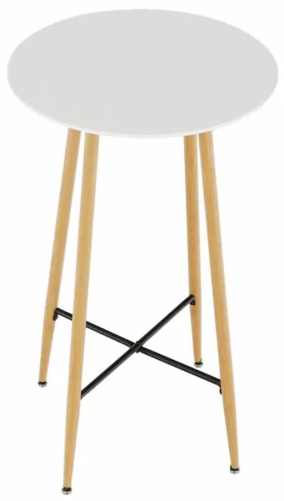 Kondela Barový stôl, IMAM, biela-dub