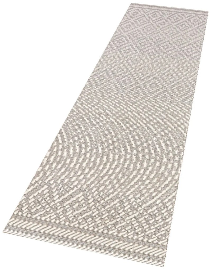 Hanse Home, Kusový koberec Meadow 102467 – na von aj na doma, 140x200, šedá, chodba / predsieň